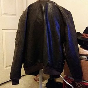 Arizona leather bomber jacket